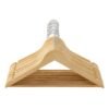 Solid Wood Hanger, Set of 10, with Shoulder Grooves