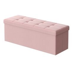 Storage Ottoman Bench, 38 x 110 x 38 cm, End of Bed Bench
