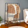 Clothes Rail with 2 Shelves, Clothes Rack