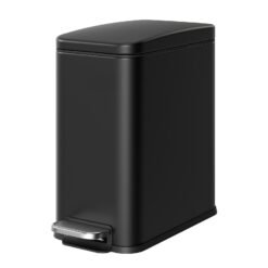 Pedal Trash Can, Soft Close Bathroom Waste Bin with Lid