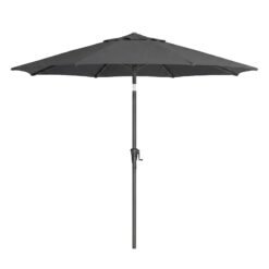 Patio Umbrella with 30° Dual-Tilt, Solar LED Lights