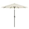 Outdoor Patio Umbrella, Solar LED Lights Parasol