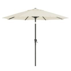 Outdoor Patio Umbrella, Solar LED Lights Parasol