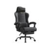 Ergonomic Office Computer Desk Chair with Footrest and Synchronised Armrests Ink Black