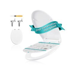 O-Shaped Heavy-Duty Toilet Seat, White