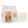 Kids Bookshelf & Toddler Playhouse Set with Glow Stars