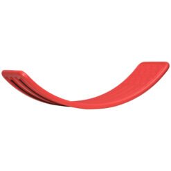 ZONEKIZ Balance Board Kids Wobble Board, Sensory Training Rocking Toy for Children, Nursery Toy, for Ages 3-6 Years, 82 x 27.5 x 19.5cm - Red
