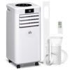 HOMCOM 10000 BTU Air Conditioning Unit, 3-in-1 Portable Air Conditioner, Dehumidifier, Cooling Fan with Remote Control, Digital Display, 2 Speeds, 24H Timer, Window Venting Kit, 22m²