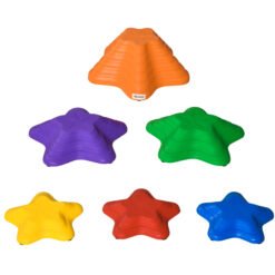 Outsunny Balance Stepping Stones Kids, 6-Piece Starfish Style Non-slip Obstacle Course, Stackable Balance Blocks, Garden Sensory Toys for Toddler 3-8 Years, Indoor Outdoor, Multicoloured