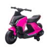 HOMCOM 6V Kids Electric Motorbike Ride On Toy w/ Music LED Lights Training Wheels for Girls Boy 2-4 Years Pink