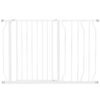 PawHut Wide Dog Safety Gate, with Door Pressure, for Doorways, Hallways, Staircases - White