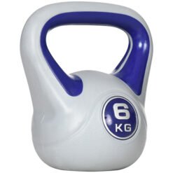 SPORTNOW Kettlebell, 6kg Kettle Bells with Handle for Home Gym Weight Lifting and Strength Training, Purple and Grey
