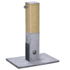 PawHut Cat Tree Scratching Post for Indoor Cats 79cm Jute Scratcher Climber w/ Carpet Base Dangling Toy Grey