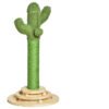 PawHut Cat Tree Cactus Sisal Scratching Post for Indoor Cats Play Tower Kitten Furniture with Hanging Ball Interactive Fun Roller Exerciser 32 x 32 x 60cm