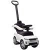 AIYAPLAY Land Rover Discovery Licensed Baby Push Car, 2-in-1 Ride on Car with Push Handle and Safety Guardrail, White