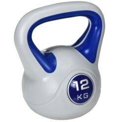 SPORTNOW Kettlebell, 12kg Kettle Bells with Handle for Home Gym Weight Lifting and Strength Training, Dark Blue and Grey
