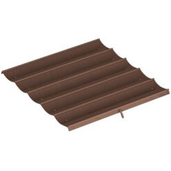 Outsunny Retractable Pergola Cover, 2.55 x 2.5 m Replacement Canopy Fabric for 3 x 3 m Frame, Roof Top Only, Brown