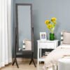 HOMCOM Full Length Mirror, Freestanding Adjustable Angle Dressing Mirror for Bedroom, Living Room, 148 x 47 cm, Brown