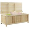 Outsunny 172 Litre Outdoor Storage Box, Wooden terrace Box Garden Storage Container, Natural