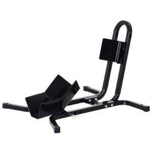 HOMCOM Metal Motorcycle Motorbike Wheel Chock Locking Stand System 17", 19", 21"/43, 48, 51 cm Front Wheels Steel Adjustable Fixing Tyre Holder Support