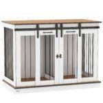 PawHut Dog Crate Furniture for Large Dogs, Double Dog Cage for Small Dogs PawHut Dog Crate Furniture for Large Dogs, Double Dog Cage for Small Dogs