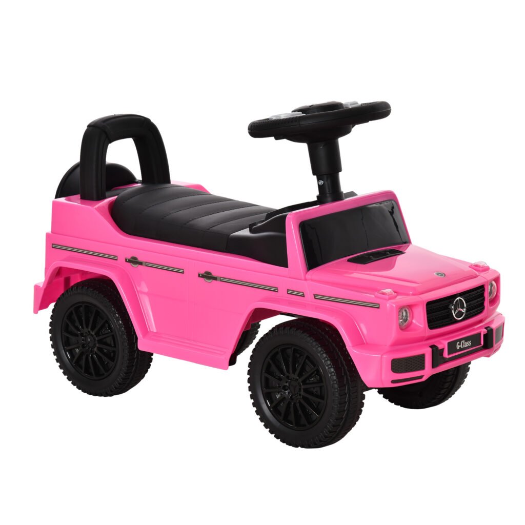 HOMCOM 3 in 1 Kids Ride On Car G350 Licensed Foot To Floor Slider Toddler Push Along NO POWER Pink 12-36 months HOMCOM 3 in 1 Kids Ride On Car G350 Licensed Foot To Floor Slider Toddler Push Along NO POWER Pink 12-36 months