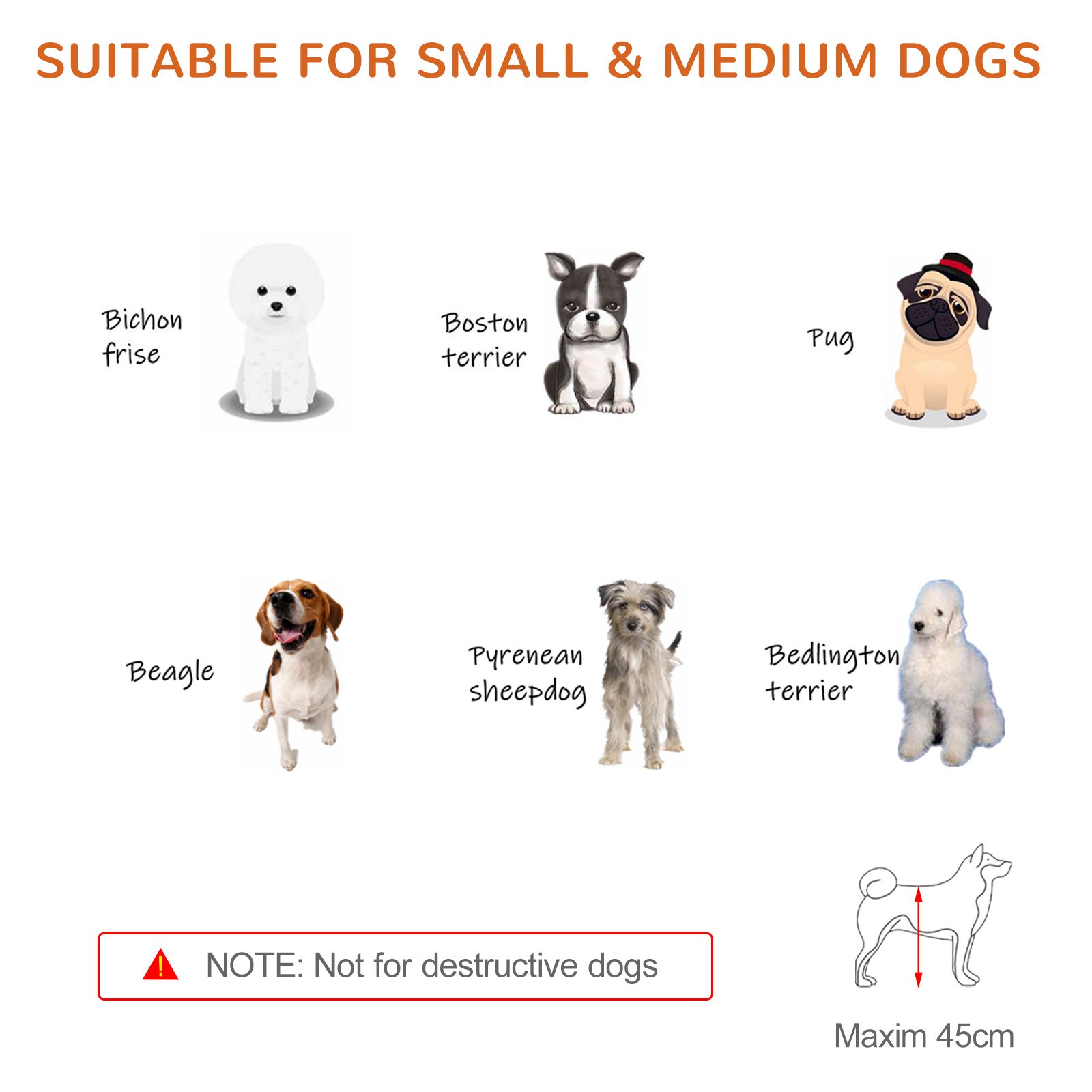 PawHut Freestanding Dog Gate, Foldable Pet Fence, Indoor Wood Barrier, Stair Gate with Support Feet, for Doorway, Hallway, Small and Medium Dogs, 69H x 104-180 cm, Blue-grey - Image 7
