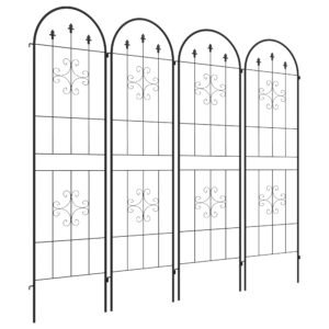 Outsunny Set of Four Spiral Anchor Garden Trellis Panels