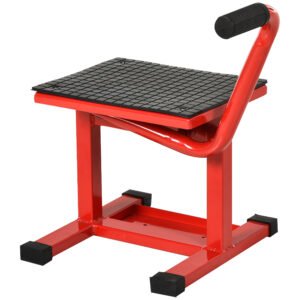DURHAND Steel Motorbike Jack Lift, 27.5 / 39.5 H cm - Red
