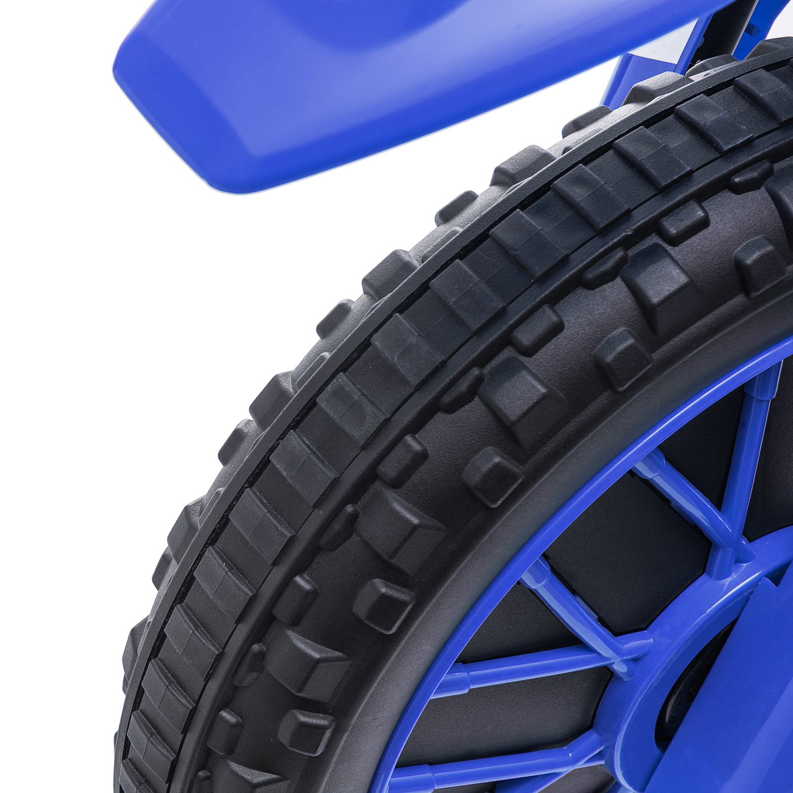 HOMCOM 12V Kids Electric Motorcycle Ride-On, with Training Wheels, for Ages 3-6 Years - Blue - Image 9