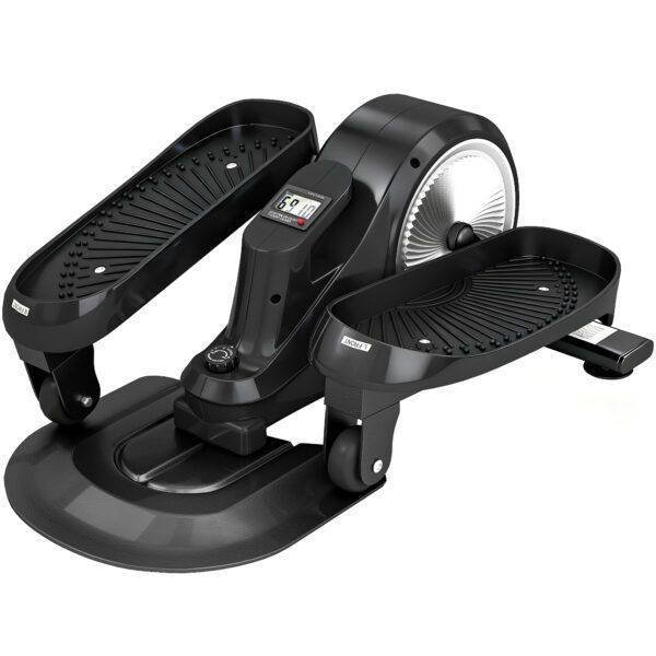 SPORTNOW Under Desk Elliptical Machine with LCD Monitor, 8 Adjustable Magnetic Resistances for 2-in-1 Seat & Stand Up Exercise SPORTNOW Under Desk Elliptical Machine with LCD Monitor, 8 Adjustable Magnetic Resistances for 2-in-1 Seat & Stand Up Exercise