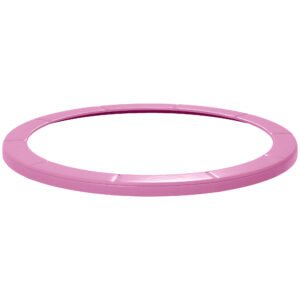 SPORTNOW 12FT Trampoline Spring Cover, Plastic Trampoline Pad Replacement with Elastic Cord, Waterproof, UV Resistant and Tear-Resistant, Pink