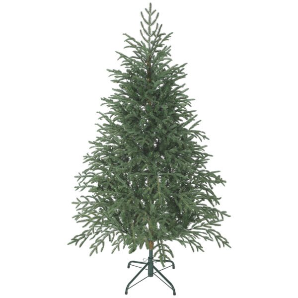 HOMCOM 5 ft Full Spruce Christmas Tree with Realistic Dense Tips, Easy Assembly – Green HOMCOM 5 ft Full Spruce Christmas Tree with Realistic Dense Tips, Easy Assembly – Green