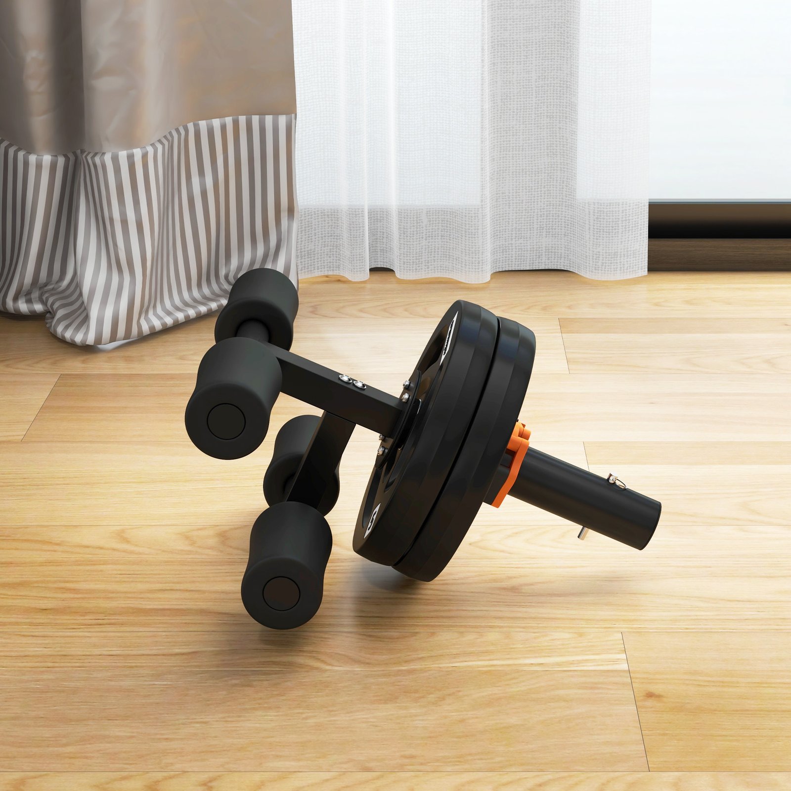 SPORTNOW Tib Bar with 2 x 5kg Olympic Weight Plates, Tibialis Trainer Calf Raise Machine for Shin Splints and Knee Pain Relief, for Home, Gym, Lifting and Strength Training - Image 2