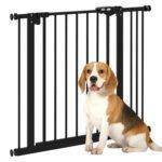 PawHut Adjustable Safety Gate w/ One Extensions, Four Adjustable Screws, Black PawHut Adjustable Safety Gate w/ One Extensions, Four Adjustable Screws, Black