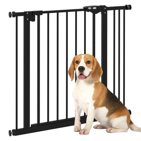 PawHut Adjustable Safety Gate w/ One Extensions, Four Adjustable Screws, Black PawHut Adjustable Safety Gate w/ One Extensions, Four Adjustable Screws, Black