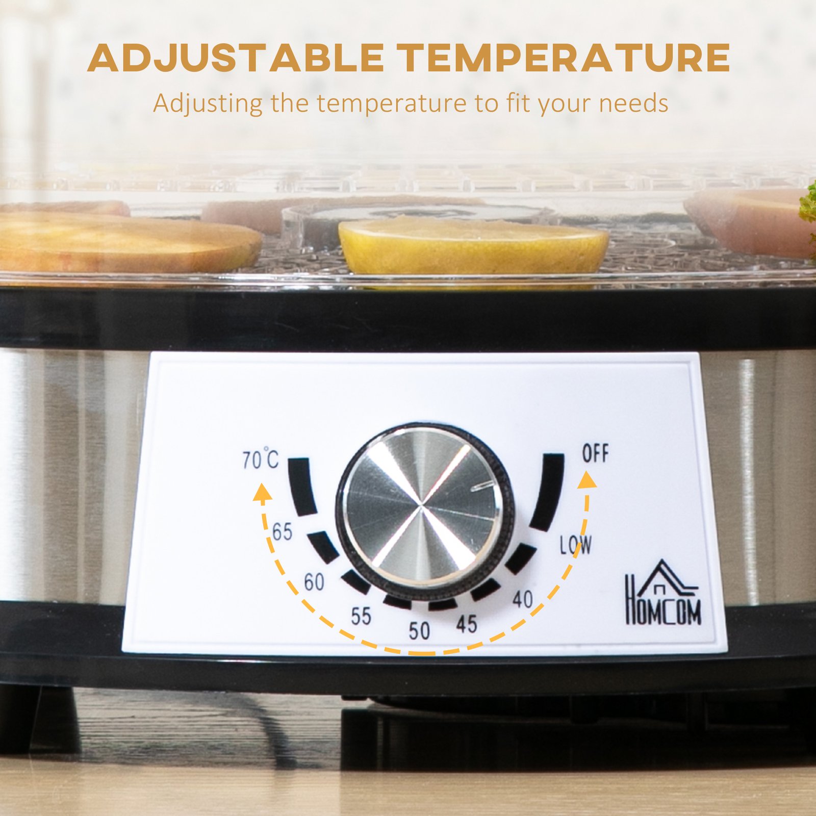 HOMCOM 40-70? Five-Tray Food Dehydrator - Image 7