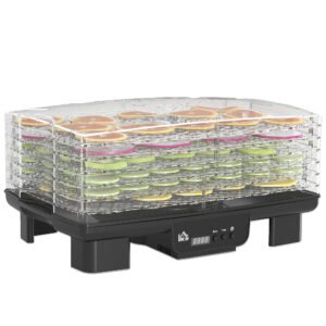 HOMCOM 40-70? Six-Tray Food Dehydrator - Black