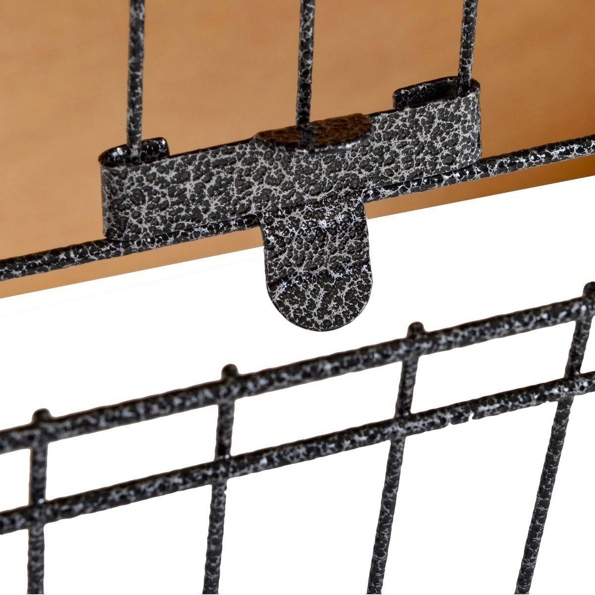 PawHut Wood-metal Guinea Pigs Hutches Elevated Pet House Outdoor 89.5 x 45 x 81cm - Image 7