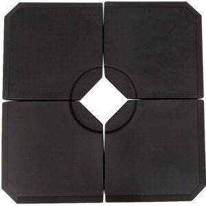 Outsunny Set of 4 Parasol Base Stand Weights for Cantilever Parasols, Water and Sand Filled, Up to 120kg, Black Outsunny Set of 4 Parasol Base Stand Weights for Cantilever Parasols, Water and Sand Filled, Up to 120kg, Black