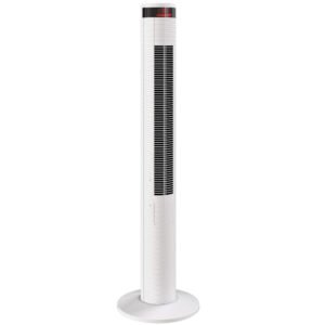 HOMCOM Oscillating Tower Fan Remote Control 3 Speed Modes Cooling Machine White