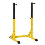 HOMCOM 83.5L x 71.5W x 126H cm Dip Station Chin Up Parallel Bars Pull Up Power Tower Home Gym Workout Bicep Tricep Fitness Equipment Height Adjustable HOMCOM 83.5L x 71.5W x 126H cm Dip Station Chin Up Parallel Bars Pull Up Power Tower Home Gym Workout Bicep Tricep Fitness Equipment Height Adjustable