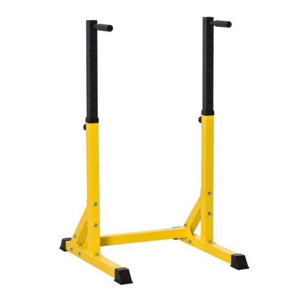 HOMCOM 83.5L x 71.5W x 126H cm Dip Station Chin Up Parallel Bars Pull Up Power Tower Home Gym Workout Bicep Tricep Fitness Equipment Height Adjustable HOMCOM 83.5L x 71.5W x 126H cm Dip Station Chin Up Parallel Bars Pull Up Power Tower Home Gym Workout Bicep Tricep Fitness Equipment Height Adjustable