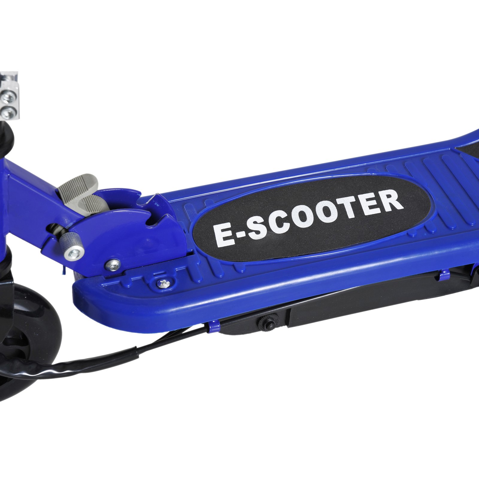 HOMCOM Folding Electric Kids Scooter Ride on Age 7-14, Blue/Black - Image 8