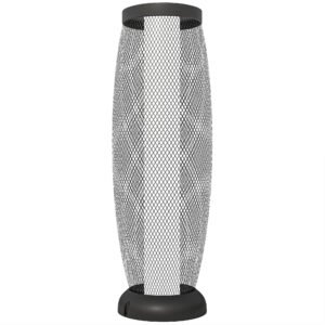 Outsunny Garden Solar Lamp, 71.5 cm Tall Metal Floor Lamp, Auto On/Off LED Solar Garden Light with Metal Wire Shade, IP44 for Outdoor, Porch, Pathway, Terrace, Black