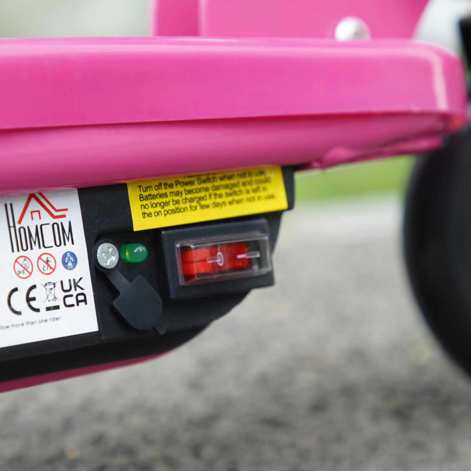 HOMCOM Foldable Electric Kids Scooter, Ride-on for Ages 7-14 Years, Pink - Image 9