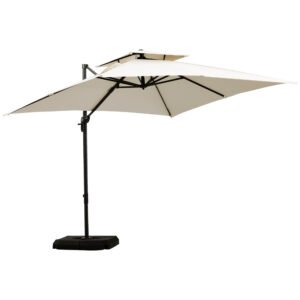 Outsunny Steel Frame Outdoor Roma Cantilever Umbrella Outsunny Steel Frame Outdoor Roma Cantilever Umbrella