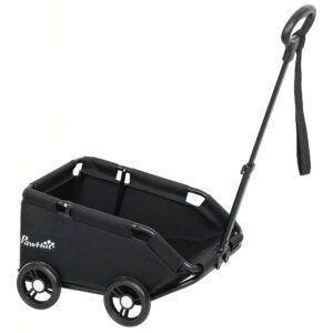 PawHut Pet Wagon Cart, Dog Stroller for Small Dogs and Cats with 4 Wheels, Safety Straps, Storage Bag, Mat PawHut Pet Wagon Cart, Dog Stroller for Small Dogs and Cats with 4 Wheels, Safety Straps, Storage Bag, Mat