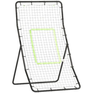 HOMCOM Rebounder Net Playback Game Spot Target Ball Rebounders Training Equipment Play Teaching