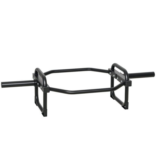 SPORTNOW Olympic Trap Bar, 2″ Hex Barbell Bar with 300kg Capacity for Deadlifts, Shrugs, Squats and Farmer Walks SPORTNOW Olympic Trap Bar, 2″ Hex Barbell Bar with 300kg Capacity for Deadlifts, Shrugs, Squats and Farmer Walks